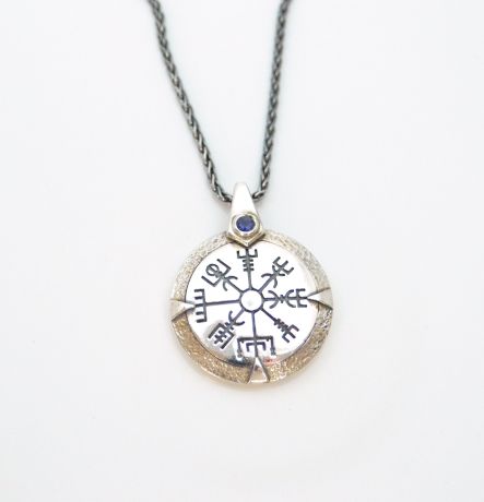 20" Vegvisir silver pendant from The Middle Green