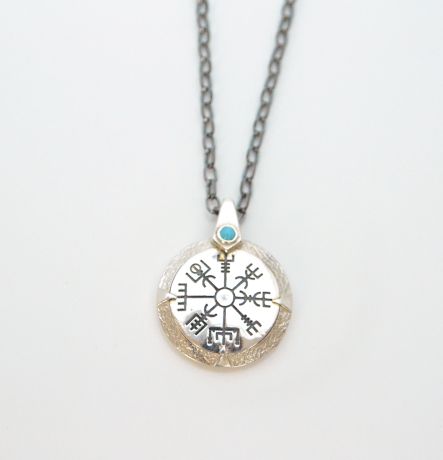 20" Vegvisir silver pendant from The Middle Green