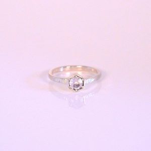 Strykke rose quartz ring from The Middle Green