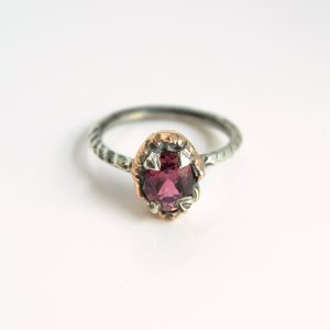 Handcrafted pink tourmaline ring from The Middle Green