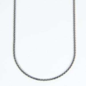 Sterling silver spiga chain necklace, 18 inch